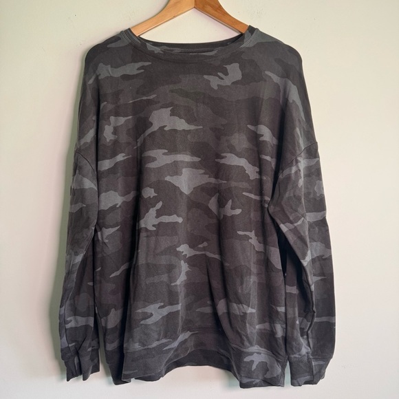 Athleta Studio to Street Camo Sweatshirt size large - Picture 1 of 5